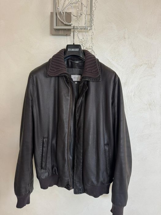 Шкіряна куртка чол.bilancioni