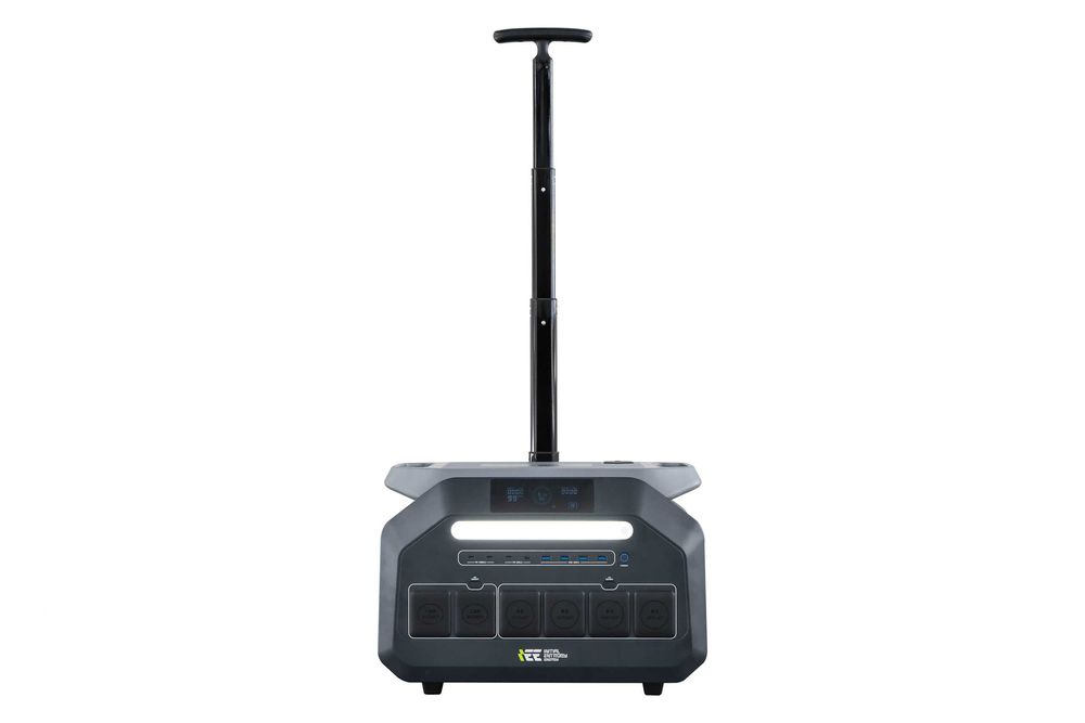 Estação Energia Solar IEETek 2400W/4800W MPPT 800W 2048Wh BT e WI-FI