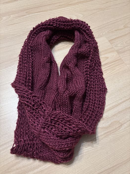 Szal / komin bordowy