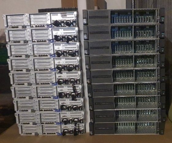 HP DL380 Gen10 | 80 x vCPU + 128GB RAM | 8 x 1.8TB SAS | 2 x Fontes