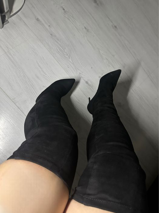 Велюрові ботфорди