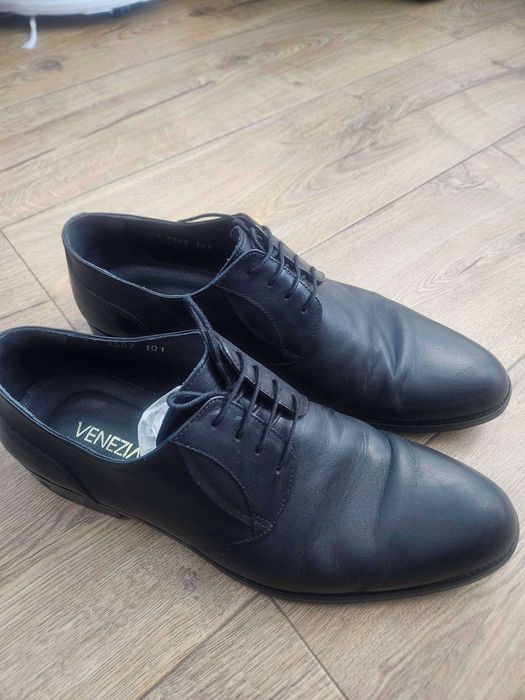 Buty męskie VENEZIA, czarne, r. 44