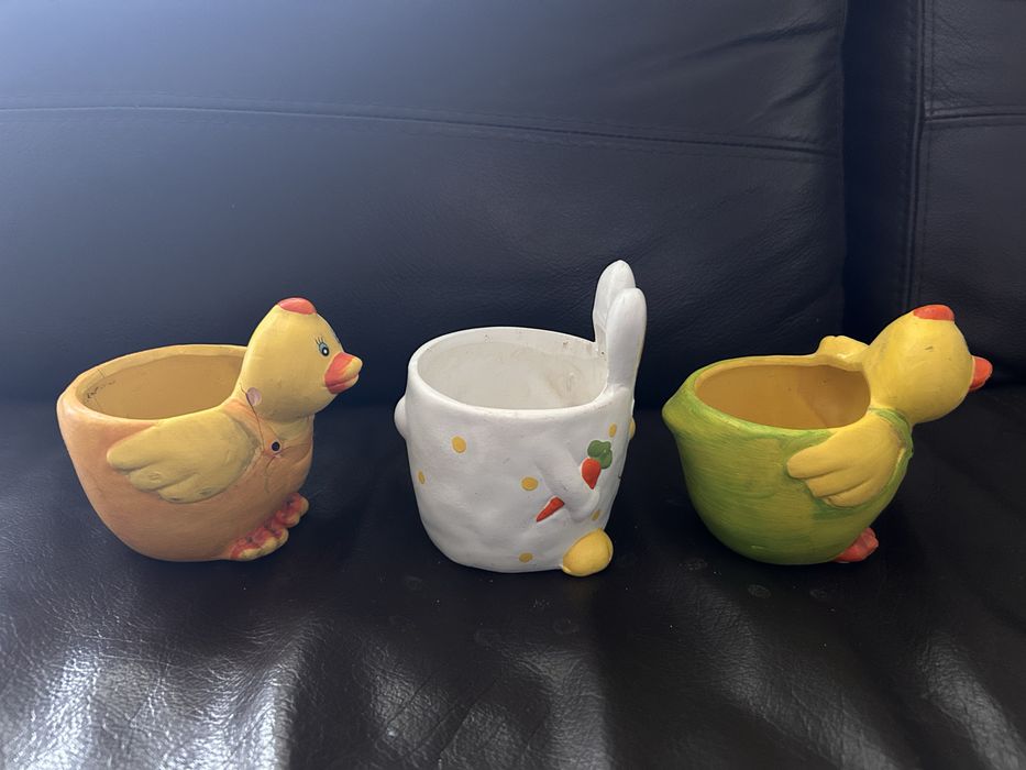 Doniczki na Wielkanoc zestaw 3 szt