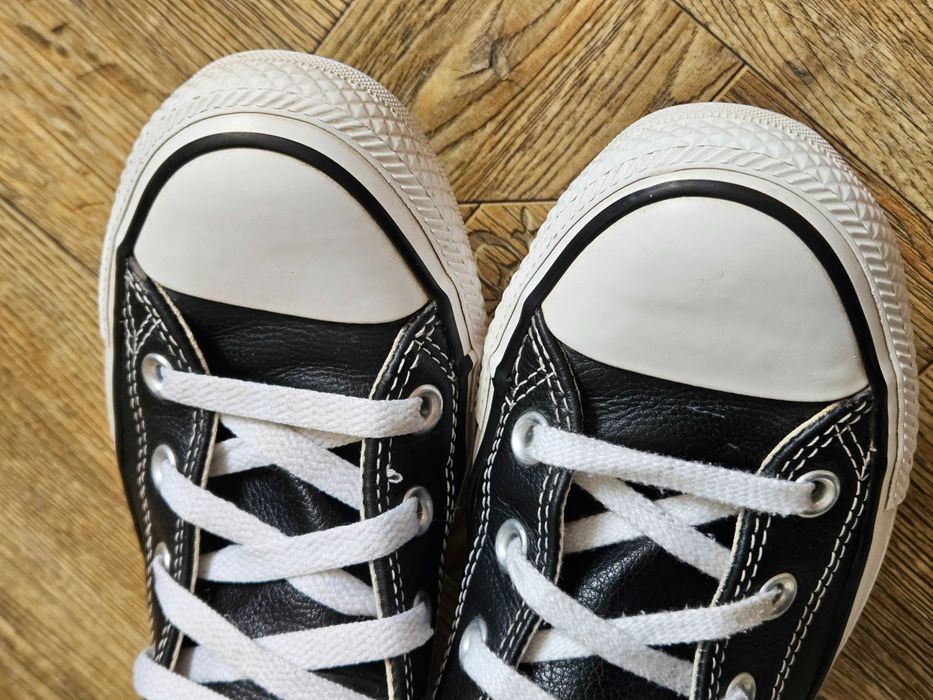 Converse All star шкіряні чорні оригінал 36.5 23см