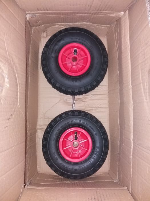 Koła do wózka 260x85 czerwone 2 sztuki