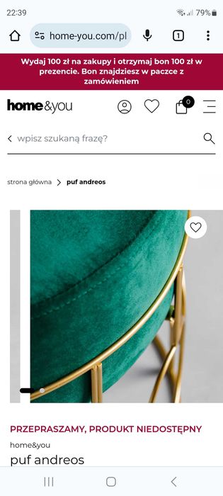 Ekskluzywny nowy puf Home&you +gratis