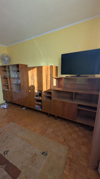 Meble PRL Meblościanka Segment Witryna Szafka Komplet