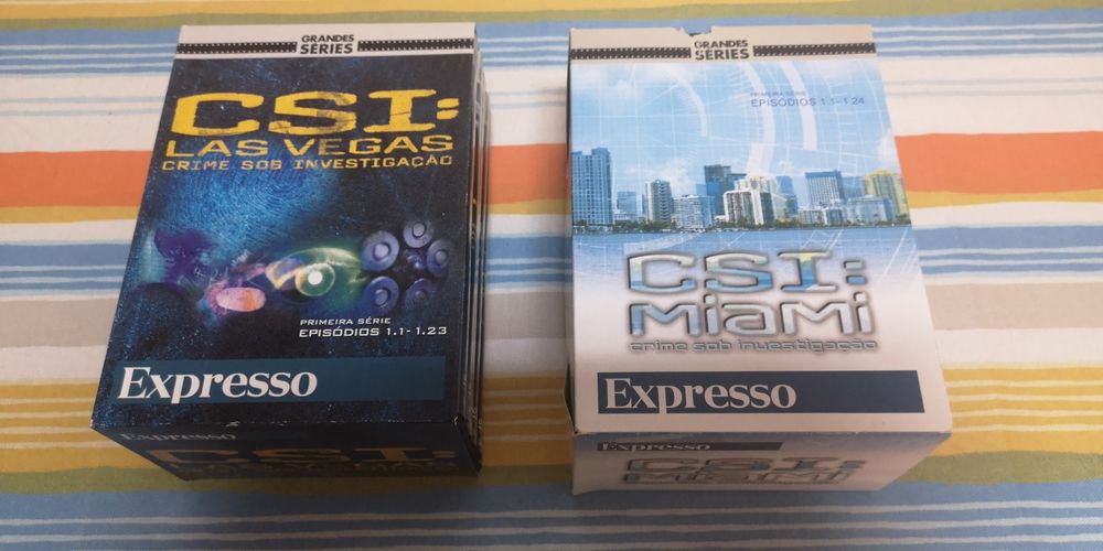 DVDs CSI Miami e CSI Las Vegas