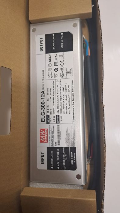 Зарядка. Блок  живлення  Mean Well 12v 300W для  Li-ion