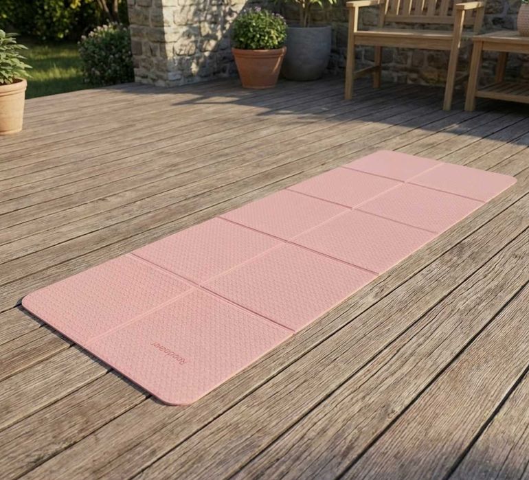 4w1 Zestaw Mocna Mata Do Ćwiczeń Piankowa KLOCKI Do Jogi +GRATIS Paski