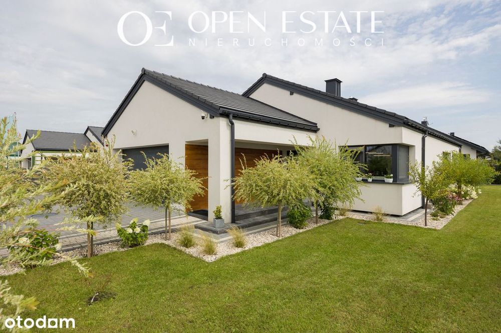 Nowoczesny dom parterowy/2 garaż/ogródek z tarasem