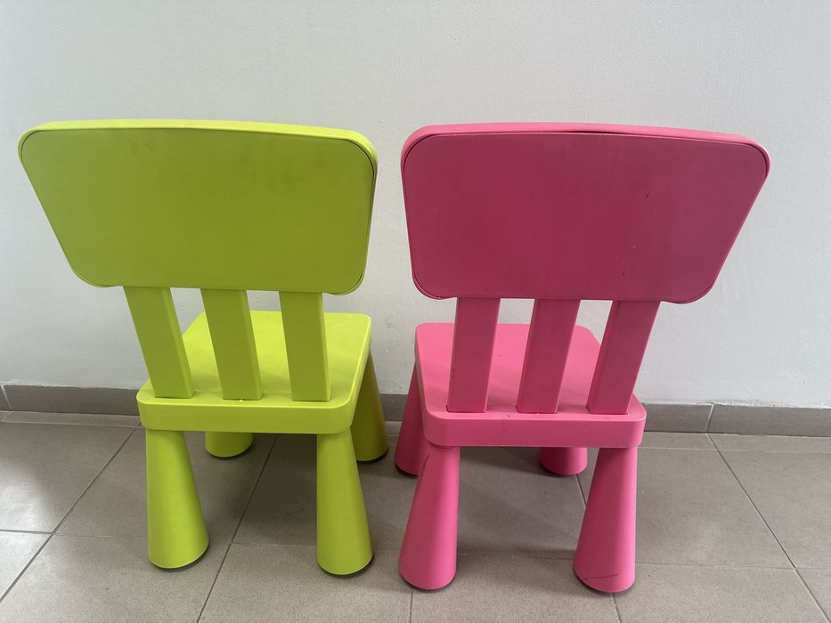 Krzesła Ikea mammut 2 szt