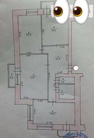 3 кім. Центр, Новобудова