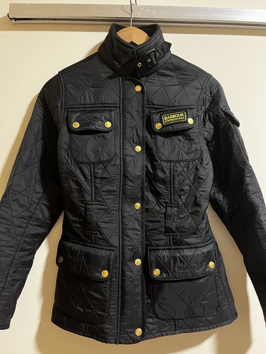 Kurtka Barbour International damska czarna pikowana 34 XS