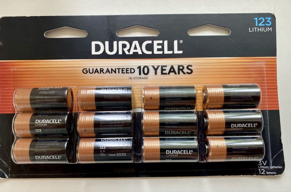 Набір 12 шт. літієві батарейки Duracell High Power 123 з Америки