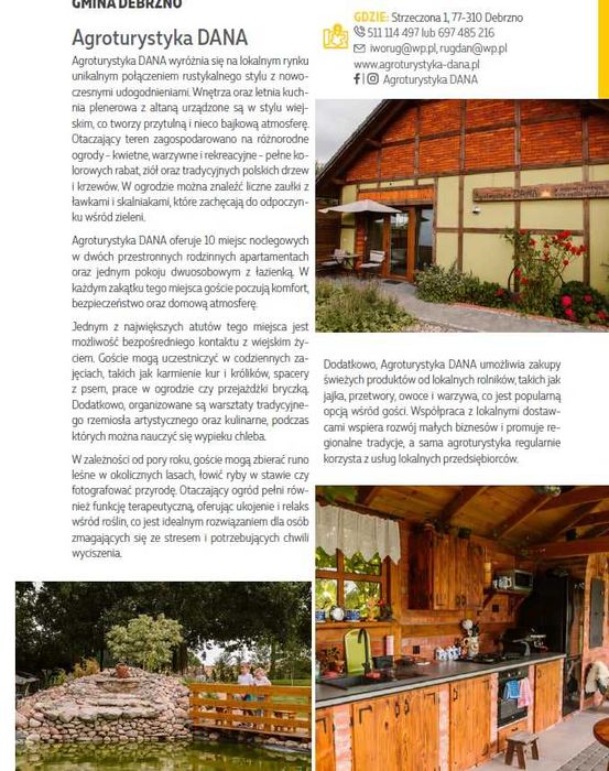 Agroturystyka-odpoczynek w zagrodzie wyróżnionej"Piękna Wieś Pomorska"