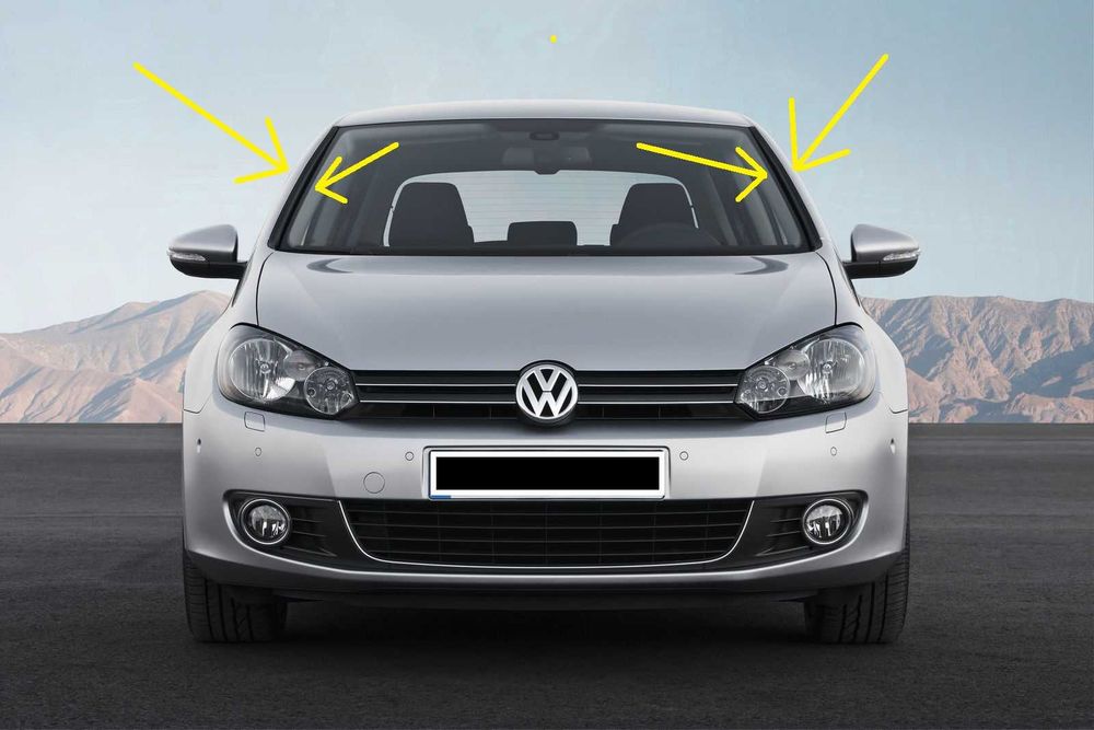 VW Golf VI kit de frisos originais vidro párabrisas frente