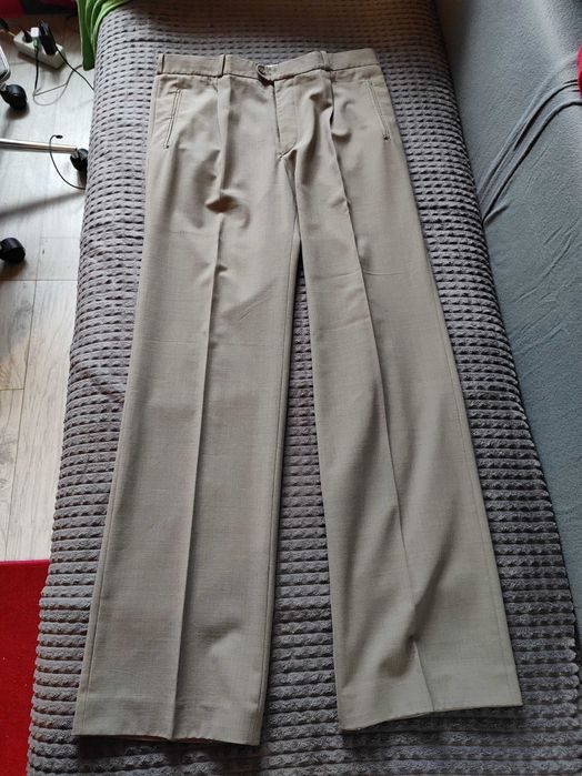 Garnitur męski LAZAR komplet spodnie+marynarka+kamizelka. Stan IDEALNY