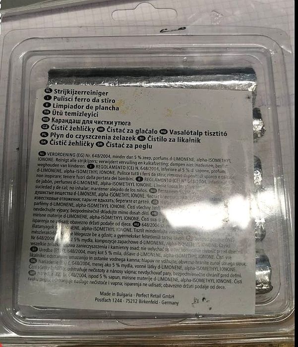 Sztyft do czyszczenia żelazek domowych i przemysłowych