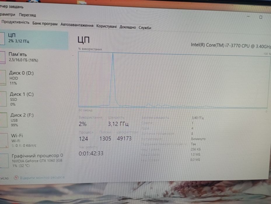 Ігровий ПК і7 3770/16 ram/GTX 1060 3 gb