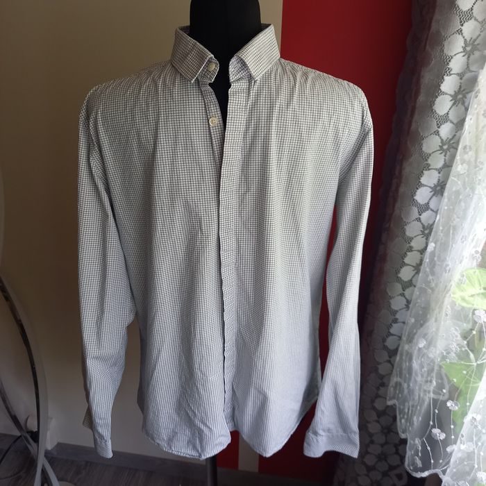 Koszula męska w krateczkę L