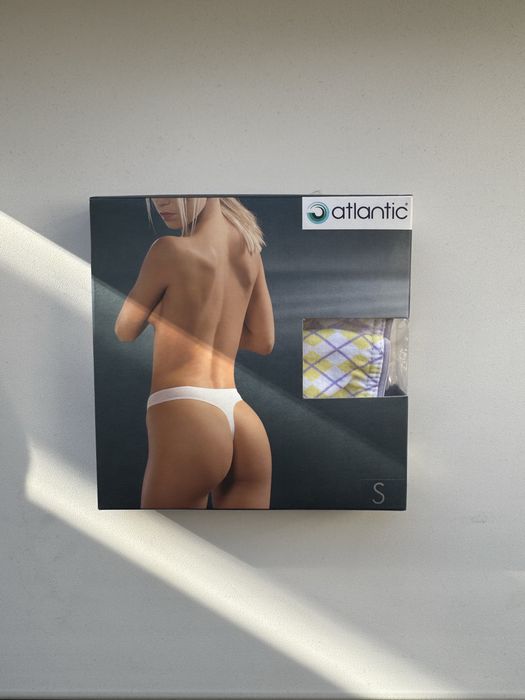 Набір трусиків Atlantic, бавовняні стрінги розмір S