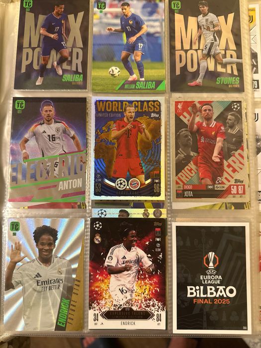 Картки Колекційні футбольні картки Topps Match Attax 24/25 + Panini + Альбом