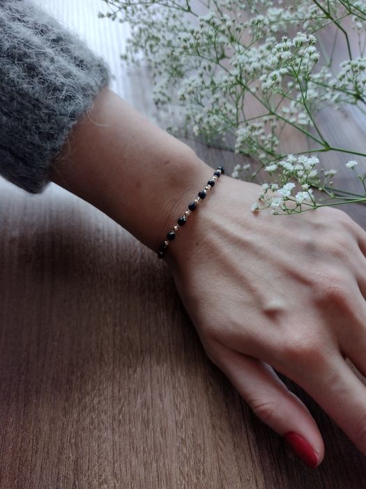 Bransoletka handmade mini, noc Kairu, idealna na prezent