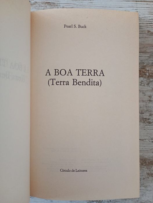 Livro "A Boa Terra (Terra Bendita)", Pearl S. Buck (Círculo de Leitore