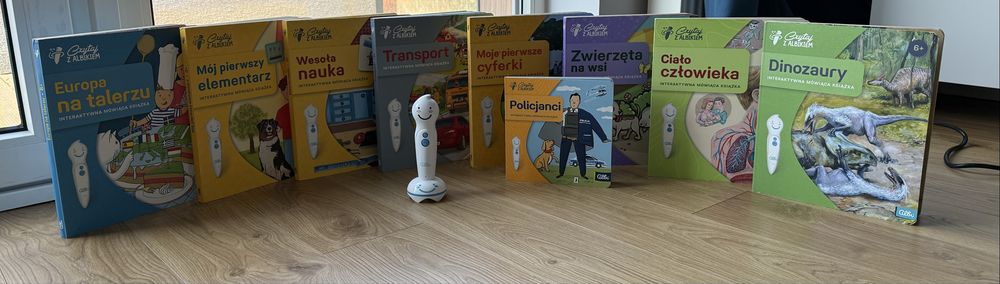 Albik - pióro + zestaw 9 książek, stan bardzo dobry