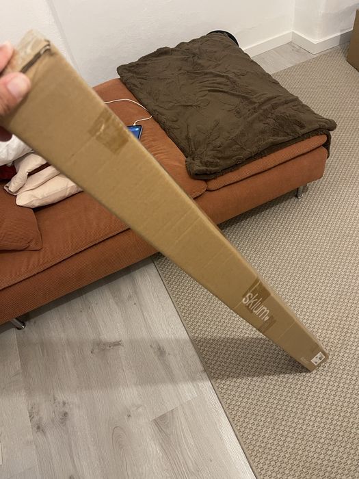 Lâmpada Sklum suspensa linear LED 120 cm em metal