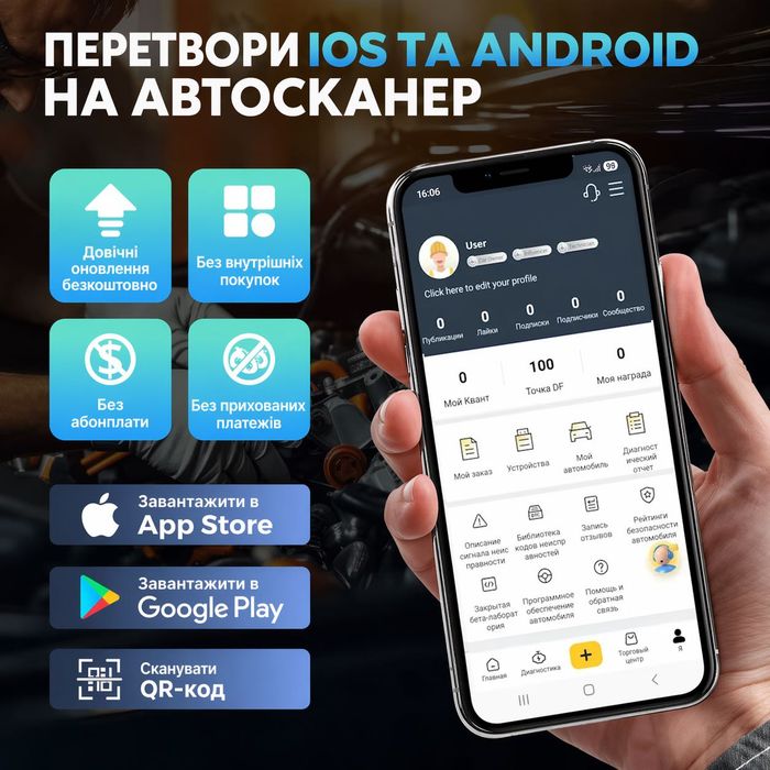 ‼️Автосканер Thinkcar D200 (Android/IOS, всі системи, 15 сервісних функцій, безстрокові оновлення, тести, CAN FD)