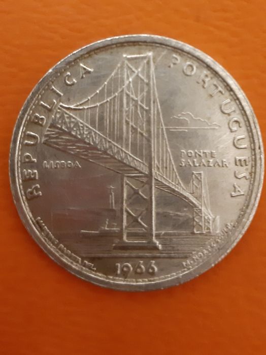 Moeda de Prata - Ponte Salazar 1966
