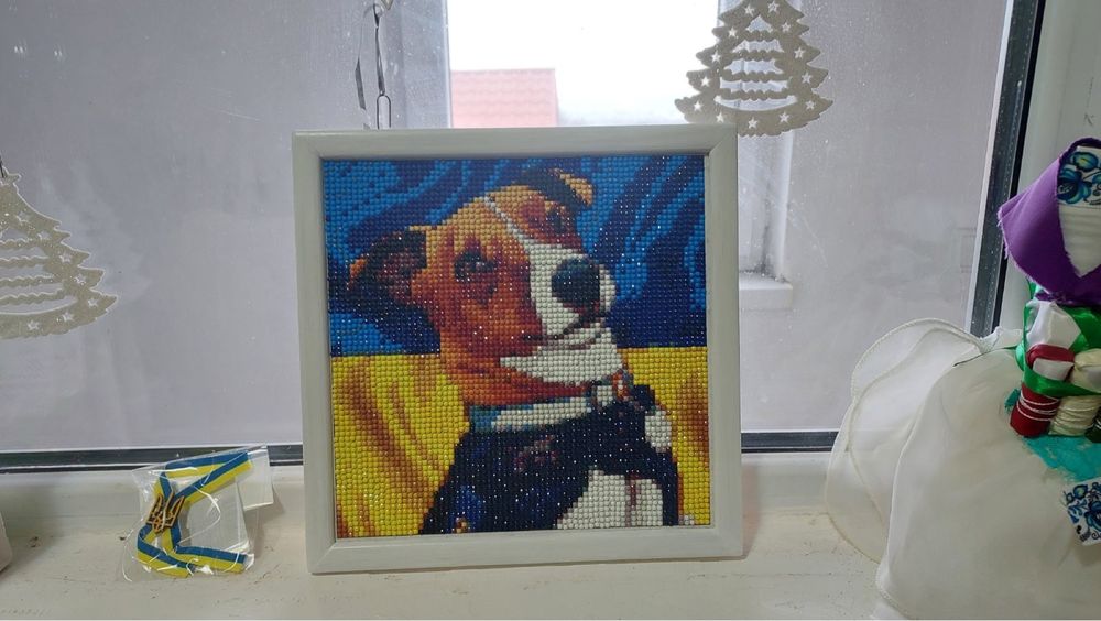 Алмазна мозаїка патріотична Україна Патрон обіймаю українка алмазами