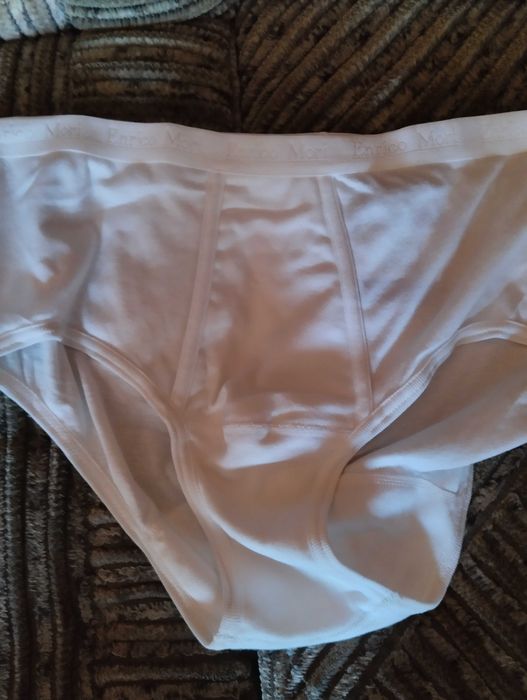 Męskie slipy białe.Enrico Mori