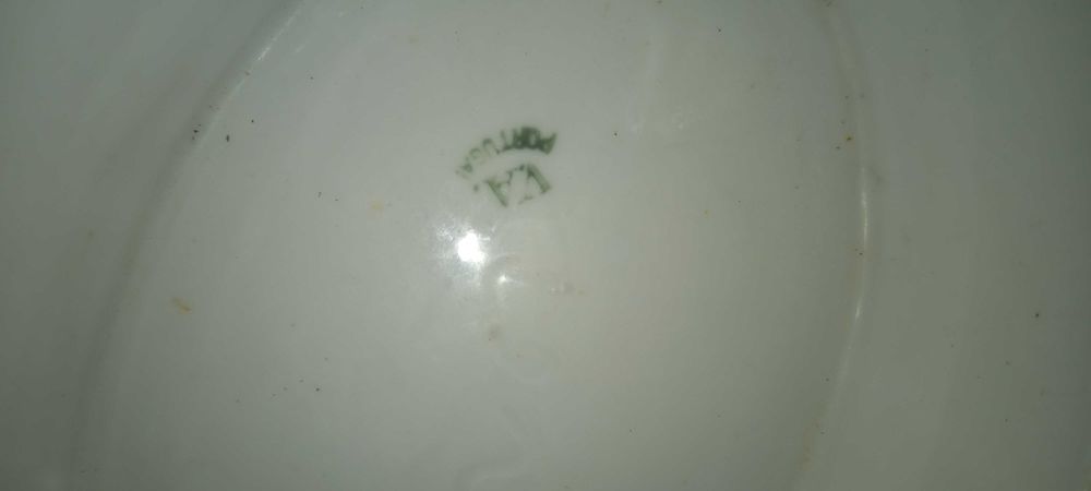 Conjunto Antigo Vista Alegre (Anos 20/40) – 3 Peças Porcelana Rara