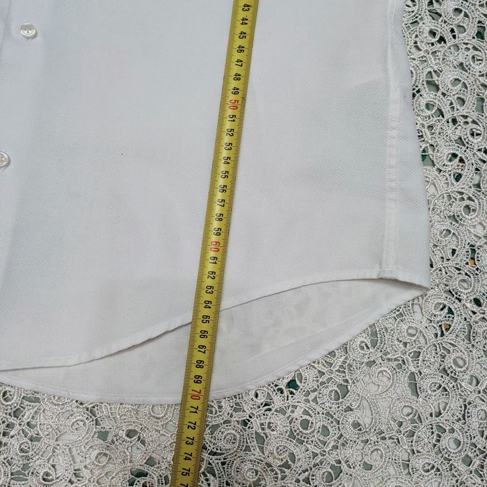 Biała koszula z grubszego materiału Zara M