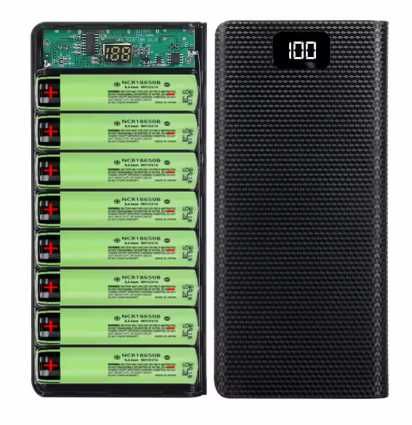 Корпус повербанка 18650 з ліхтарем PowerBank LED