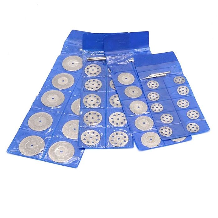 Круг отрезной алмазный набор 5-10шт 16-60мм + штанга гравер Dremel