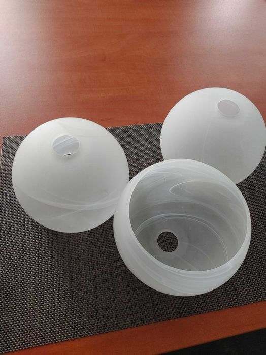 Klosze do żyrandola, lampy 3 szt.