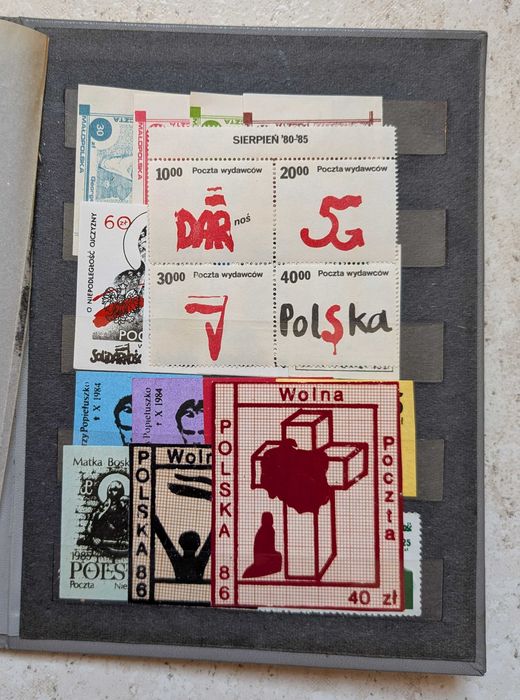 Kolekcja znaczków Solidarności / Unikat