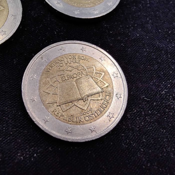 Lote de 9 Moedas de 2 Euros - Tratado de Roma