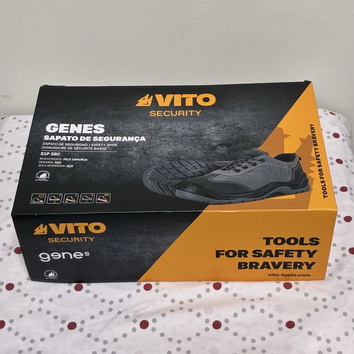 Sapatos de segurança Vito Preto/Cinza