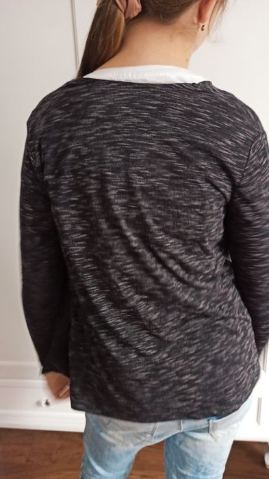 Sg Narzutka 146 , 152 H&M szary kardigan 146 , 152 dla dziewczynki