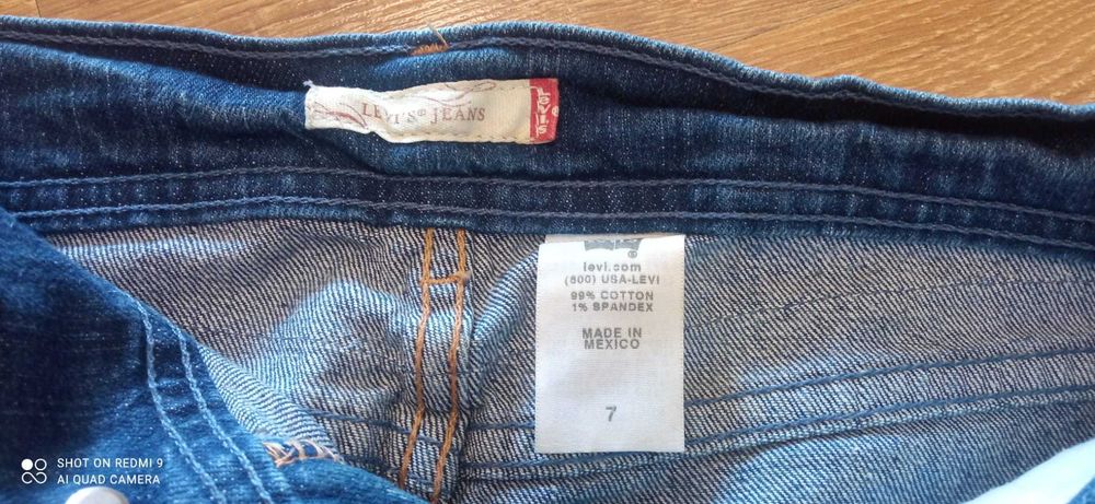 Spódniczka jeansowa Levi’s Levis rozmiar 7, używana, dobry stan