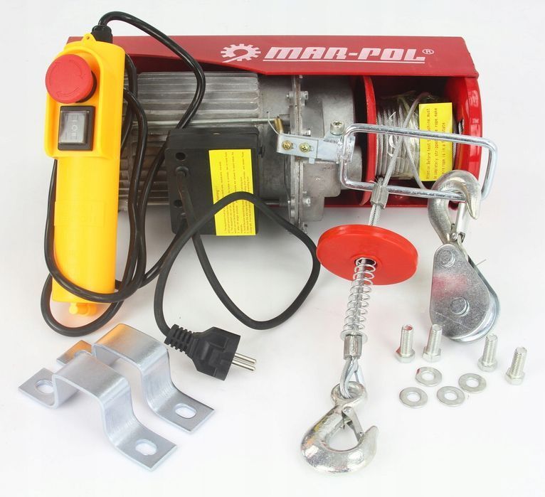 Wciągarka Wyciągarka 230V Elektryczna Linowa 600Kg