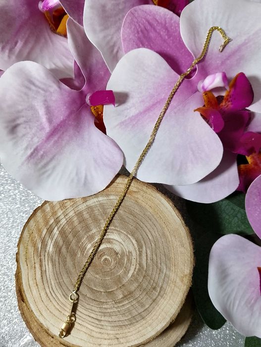 Śliczna Złota Bransoletka 2,03 G 585