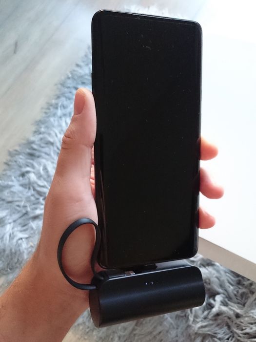 Nowy Mini PowerBank USB C podstawka kieszonkowy do telefonu bateria