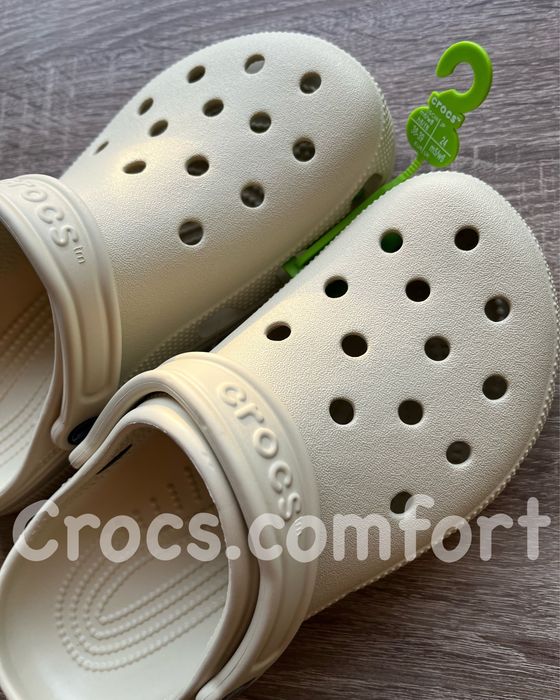 Крокси бежеві класичні жіночі , crocs classic bone 36-41