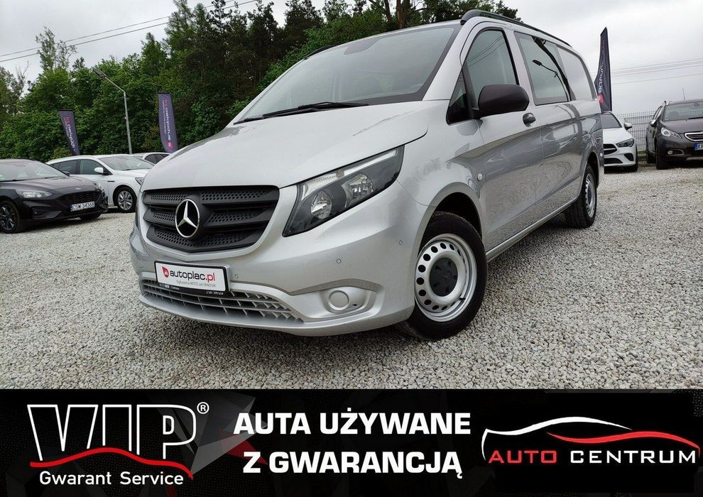 Mercedes-Benz Vito  1.6CDI 90KM Long 6 osób Dubel Kabina Brygadówka Klima Kamera Navi